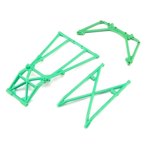 [���ܼ�] LOS241043 [TEAM LOSI] Rear Cage and Hoop Bars, Green: LMT