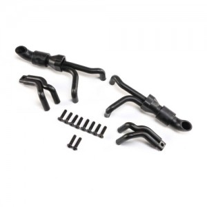 [TEAM LOSI] 4n1 Collective Headers, Silver: LMT 