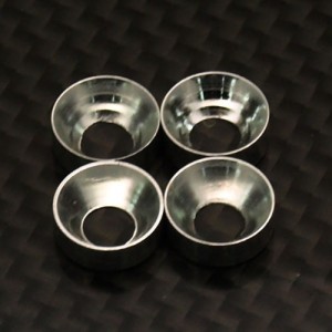 [TFL] Aluminum Cone Washer 4mm 4pcs (512B66) 