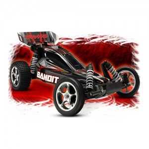 [Traxxas] ��� ������ ���� 2�� Bandit 1/10 Extreme Sport buggy (Black / RTR) - ������, ������, ���͸� ��� ���� 