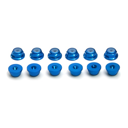 [���ܼ�] HT-A056B [HT] M2 Self Lock Nut w/Flange (Blue)
