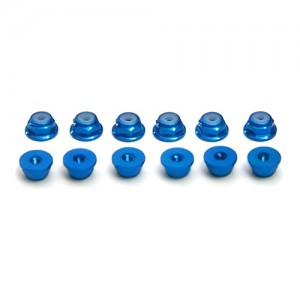 [HT] M2 Self Lock Nut w/Flange (Blue) 