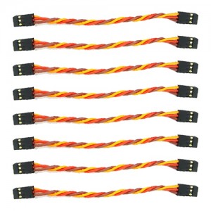 Male to Male BEC Connector (3P/10cm/8pcs) - O/R/B Y/R/B ���� �� �� ��� �����