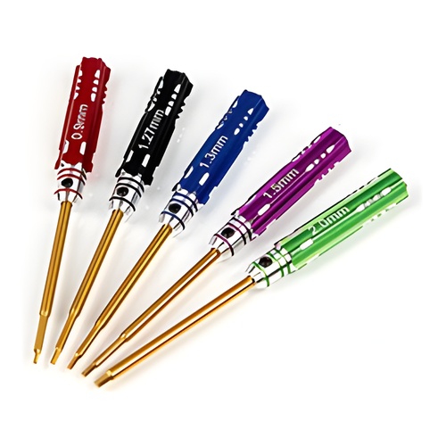 [���ܼ�] SREA-306 / HZ-6590 [TR] Micro Hex Screw Driver Set (0.9/1.27/1.3/1.5/2.0mm/5pcs)