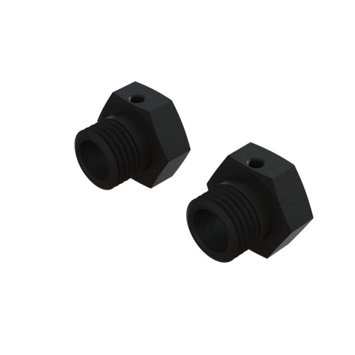 [���ܼ�] ARA311117 [ARRMA] ARA311117 Aluminum Wheel Hex 17mm, 16.5mm Thick, Black (2)