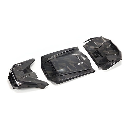 [���ܼ�] ARA411023 [ARRMA] ARA411023 Exterior Body Panels Painted, Black Camo: FIRETEAM