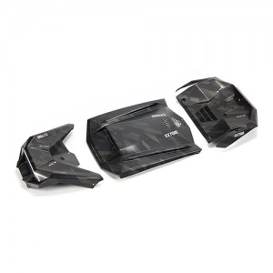 [ARRMA] ARA411023 Exterior Body Panels Painted, Black Camo: FIRETEAM 