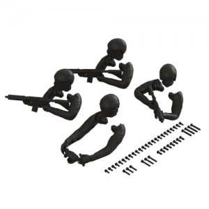 [ARRMA] ARA480057 Driver Figure Set, Black 