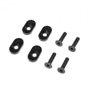 [TEAM LOSI] Engine Mount Insert & Screws 20T, Black(4): DBXL 2.0 