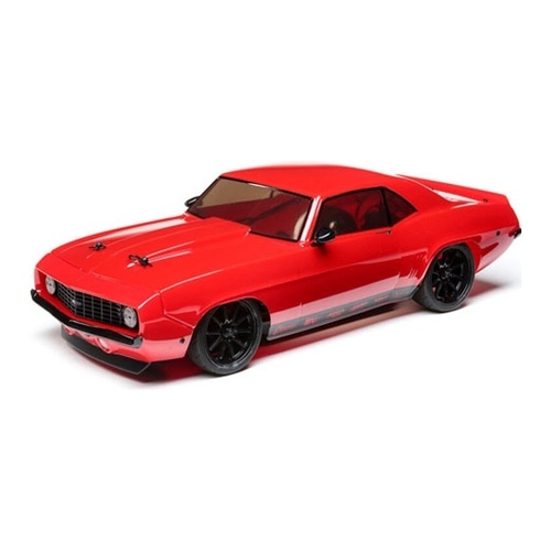 [���ܼ�] LOS03033T1 [TEAM LOSI] 1/10 1969 Chevy Camaro V100 AWD Brushed RTR, Red