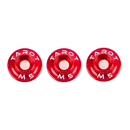 [���ܼ�] TL2901-01 [TR] Metal Frame Washer Set (M5.0/RED/3pcs)