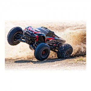 [Traxxas] ���̵�ƽ� (����� ��ü, ��������� Ÿ�̾�) ���� �÷� RNR CB89086-4 Red WideMaxx, Longer Chassis, Sledgehammer Tires