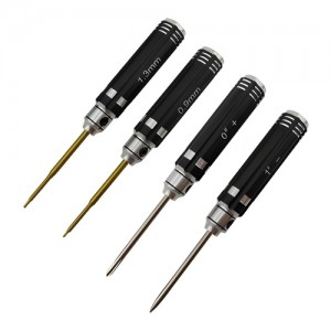 [DETAILS TECH] (Ƽź ��) Mini Allen Wrench Set - Black B 4pcs (0.9, 1.3 / Phillips, Flat) 