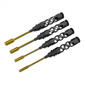[DETAILS TECH] (Ƽź ��) Titanium Coated Tips Nut Drivers Set - Ink Honeycomb 4pcs (4.0, 5.5, 7.0, 8.0mm) 
