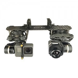 [TR] 3X Gimbal Dual Mount Adaptor(FLIR / GoPro) 