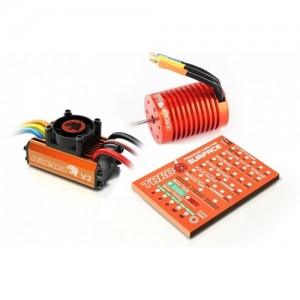 [SKY RC] Brushless 60A ESC 3930KV Motor ProgrCard Combo For 1:10 Car (10T) 