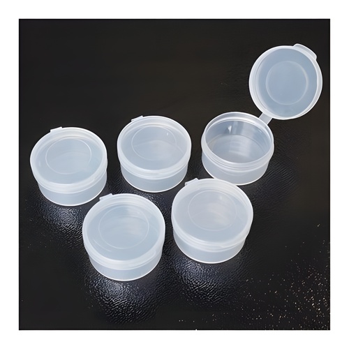[���ܼ�] KOS14012 [KOSWORK] Clear Round Container (w/lid, ID 29mm, H15mm) (5pcs)