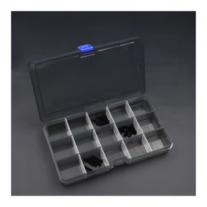 [KOSWORK] Parts Box 177x102x25mm (15 Compartments, Removable Dividers) 
