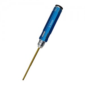 [DETAILS TECH] Classic Allen Wrench Set - C Blue 1pcs Hex 2.5mm 