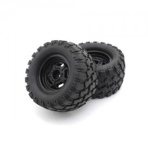 [KYOSHO] Gluedtire + wheel (MAD WAGON VE/Black/2pcs) 