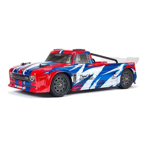 [���ܼ�] ARA4215V3T1 [ARRMA] 1/8 INFRACTION 4X4 MEGA Resto-Mod Truck RTR, Red/Blue