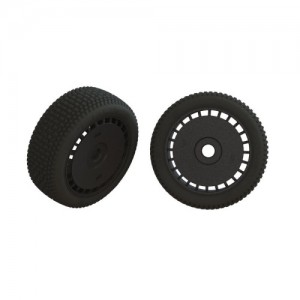 [ARRMA] ARA550098 dBoots Exabyte Glued Tire Set, Black (2) 