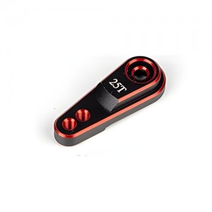 [TR] 25T Metal RC Car Servo Horn Set (Hole/RED-Black) 