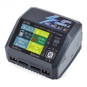 [SKYRC] D200 Neo 20A AC 200W / DC 800W (��������, ��� �ʰ���, �ʼ��� ������) Compact Dual port Charger