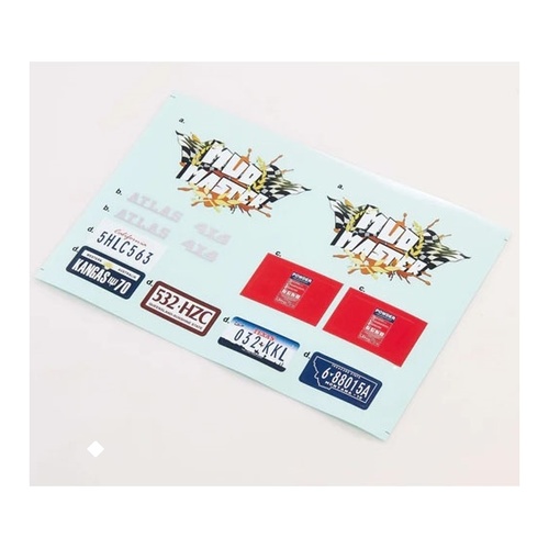 [���ܼ�] C1572 [ROC HOBBY] 1:10 MASHIGAN RS Car Decal Sheet