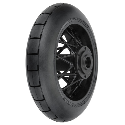 [���ܼ�] PRO1022310 [PROLINE-RACING] 10223-10 1/4 Supermoto S3 Motorcycle Rear Tire MTD Black (1): PROMOTO-MX