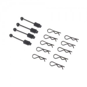 [TEAM LOSI] Body Clip (10) & Leash (4): Promoto-MX 