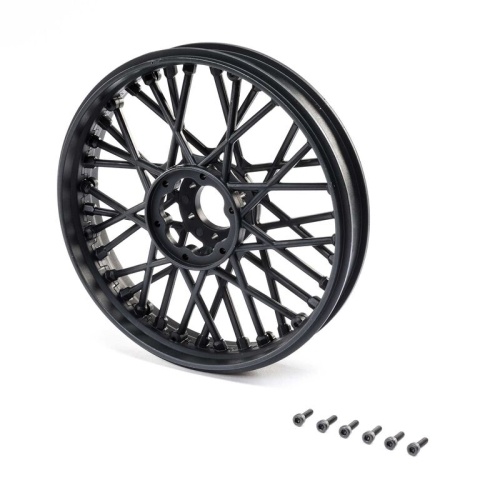 [���ܼ�] LOS46000 [TEAM LOSI] Front Wheel Set, Black: Promoto-MX
