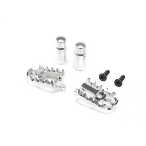 [���ܼ�] LOS361001 [TEAM LOSI] Aluminum Foot Pegs, Silver: Promoto-MX