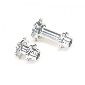 [TEAM LOSI] Aluminum Hub Set, Machined, Silver : Promoto-MX 