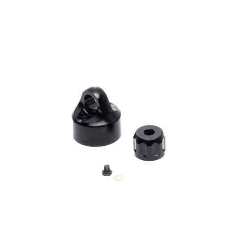 [���ܼ�] LOS363001 [TEAM LOSI] Shock Cap Set, Aluminum, Black: Promoto-MX