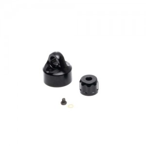 [TEAM LOSI] Shock Cap Set, Aluminum, Black: Promoto-MX 