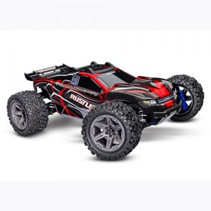 [Traxxas] Red Rustler 4X4 Brushless: 1/10 scale stadium truck 