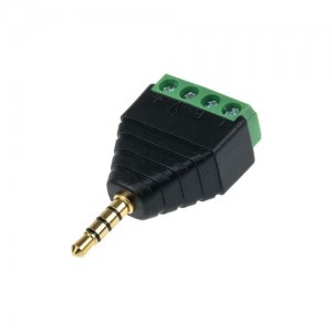 Coms �͹̳� ��ȯ ����, 3.5mm ���׷��� 4�� Male to 4pin �͹̳� ���� 