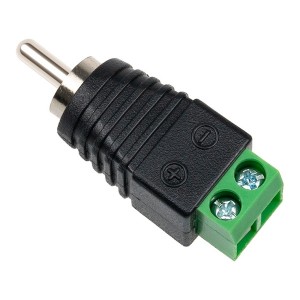 Coms RCA �͹̳� ��ȯ, RCA Male to 2Pin �͹̳� 