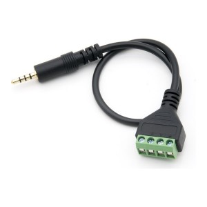 Coms �͹̳� ��ȯ ���̺� 30cm / 3.5mm ���׷��� 4�� Male to 4Pin �͹̳� ���� 