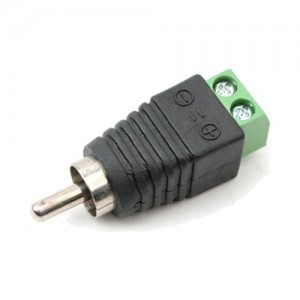 Coms RCA �͹̳� ��ȯ, RCA Male to 2Pin �͹̳� 