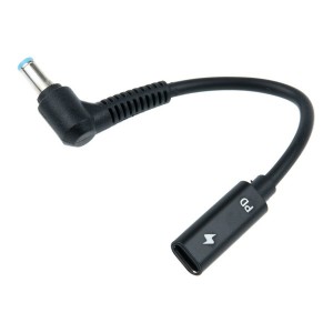 Coms USB 3.1 Type C ��Ʈ�� ������ȯ ���� ���̺� 15cm CŸ�� PD to DC 5.5 1.7 