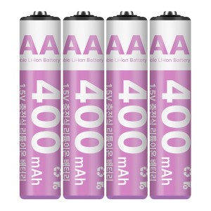 Coms USB Type C ������ ������ ������ ���͸� 1.5V 400mAh AAA 4���� 