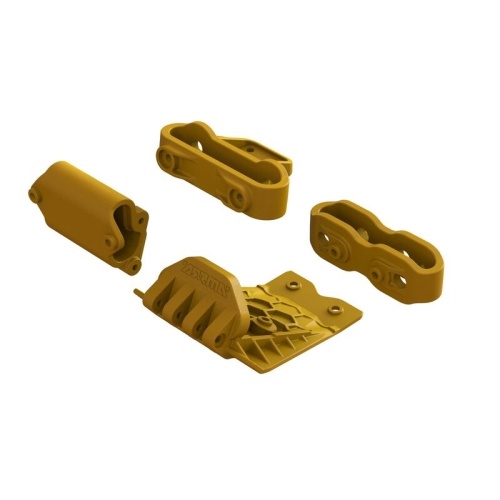 [���ܼ�] ARA320795 [ARRMA] ARA320795 Lower Skid And Bumper Mount Set, Orange