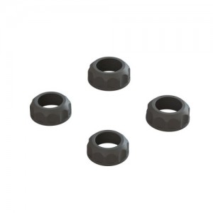 [ARRMA] ARA330828 Shock Cap (4): 4X4, Black 