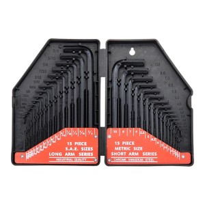 [Coms] ��ġ, �и� 30�� ���� ��ġ ��Ʈ inch, metric L hex set