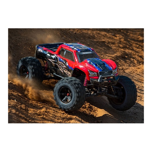 [���ܼ�] CB77096-4 Red [Traxxas] CB77096-4 Red X-MAXX 8S ESC BELTED RTR Monster Truck (���͸� & ������ ����)