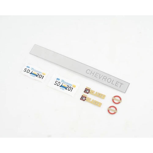 [���ܼ�] C3269 [ROC HOBBY] FCX10 1:10 CHEVROLET K5 BLAZER LOGO AND LICENSE PLATE