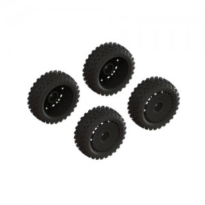 [ARRMA] ARA550114 DBOOTS 2-HO TIRE SET GLUED (BLACK) (2 PAIRS) 