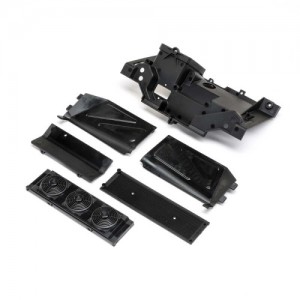 [TEAM LOSI] Rear Bulkhead, Fan Panel & Mud Guard: 1/10 Baja Rey 2.0 